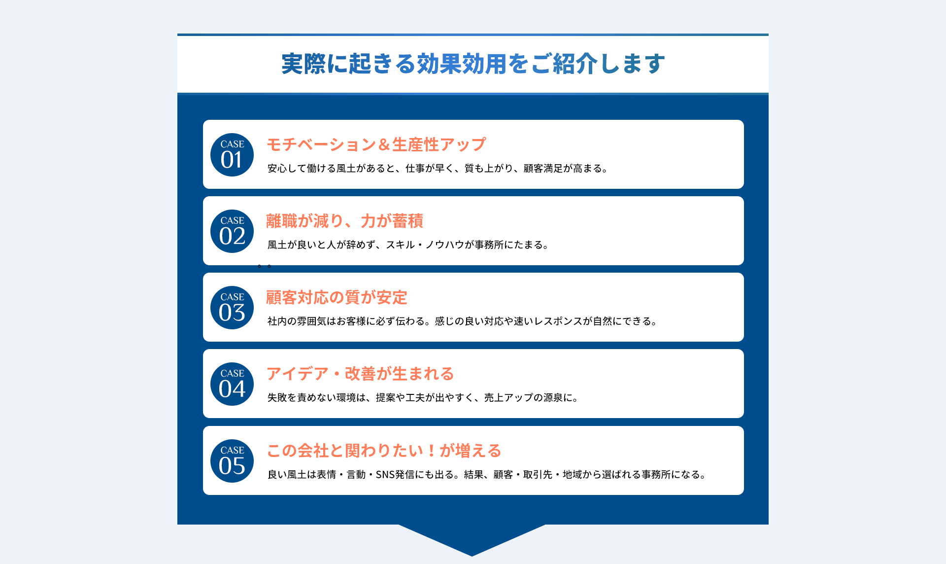 セミナー参加で得られる５つの効果